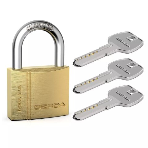 KŁÓDKA PAŁĄKOWA MOSIĘŻNA KMKN S60 KLUCZ SYMETRYCZ. NAWIRCANY GERDA