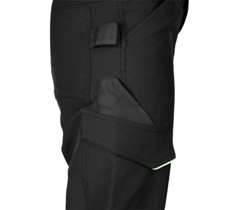 SPODNIE ROBOCZE MIX&MATCH CZARNO-ZIELONE ROZMIAR M. NEO