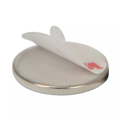 MAGNES NEODYMOWY OKRĄGŁY STAHL 20*2MM SAMOPRZYLEPNY 4SZT UN