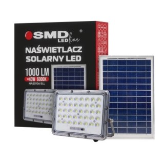 NAŚWIETLACZ LED SOLARNY 40W 6000K 1000LM + PANEL UN