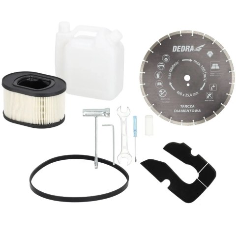 PRZECINARKA SPALINOWA DO BETONU I STALI 4.8KW 400/25,4MM DEDRA