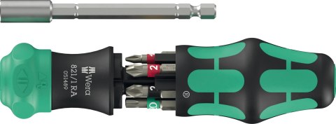 RĘKOJEŚĆ KRAFTFORM Z UCHWYTEM DO BITÓW 1/4' 6 CZĘŚCI WERA