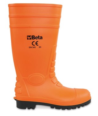 BUTY ROBOCZE WYSOKIE POMARAŃCZOWE PCW/KAUCZUK 45 BETA