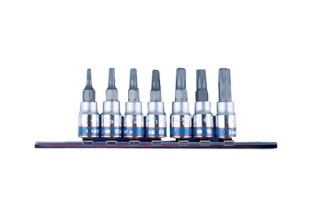 KPL. NASADEK 1/4'' TORX Z OTWOREM,7 SZT T10-740 NA SZYNIE KING TONY