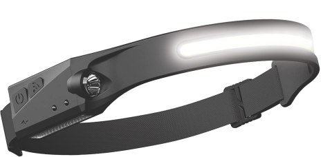 LATARKA CZOŁOWA LED AKU COB+XPE+SENSOR UN