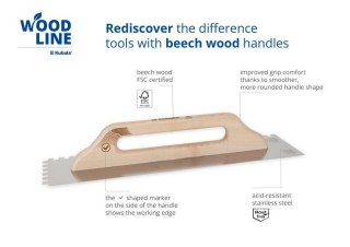 PACA NIERDZEWNA GŁADKA 130*480 ZĄB 6*6 WOOD LINE KUBALA