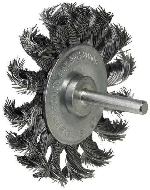 SZCZOTKA TARCZOWA Z TRZPIENIEM SPLATANA 75MM LUNA