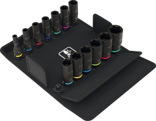 ZESTAW NASADEK UDAROWYCH 3/8 DŁUGIE, 13 CZ. WERA