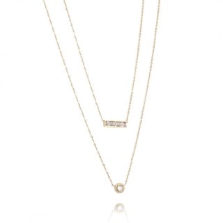 Naszyjnik stal chirurgiczna pozłacana 14k gold NST1392