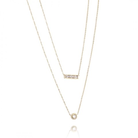 Naszyjnik stal chirurgiczna pozłacana 14k gold NST1392