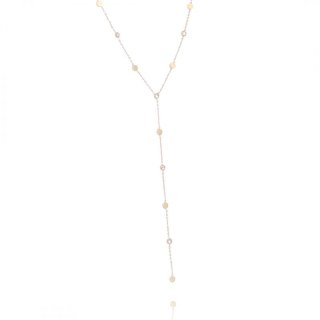 Naszyjnik stal chirurgiczna pozłacana 14k gold NST1440