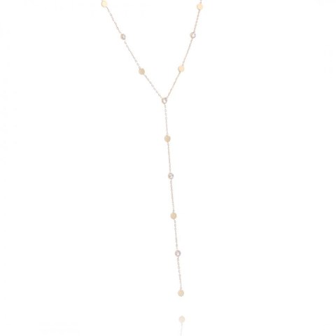 Naszyjnik stal chirurgiczna pozłacana 14k gold NST1440