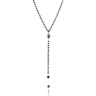 Naszyjnik stal szlachetna pozłacana 14k złotem NST1550