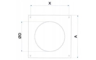 ŁĄCZNIK KANAŁU OKRĄGŁEGO Z ZAWOREM ZWROTNYM I KOŁNIERZ 100MM AIR ROXY
