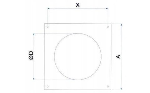 ŁĄCZNIK KANAŁU OKRĄGŁEGO Z ZAWOREM ZWROTNYM I KOŁNIERZ 100MM AIR ROXY
