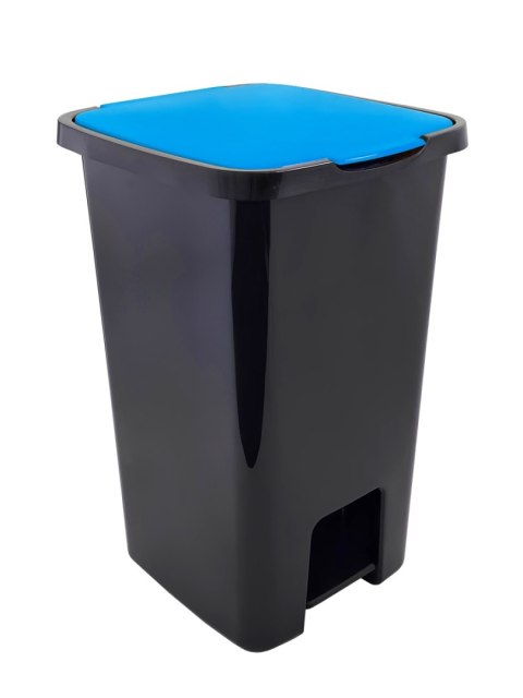 POJEMNIK NA ODPADY SORTA Z PEDAŁEM NIEBIESKI 45L UN