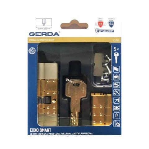 WKŁADKA MODUŁOWA EXXO SMART NIKIEL SATYNA M Z61/61 Z ZĘBATKĄ UN