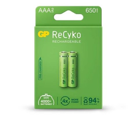 AKUMULATOR RECYKO NIMH 1,2V 650MAH AAA GP BATTERY