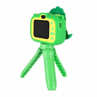 Aparat fotograficzny cyfrowy dla dzieci na statywie dinozaur zielony Kik Sp. z o. o. Sp. k.