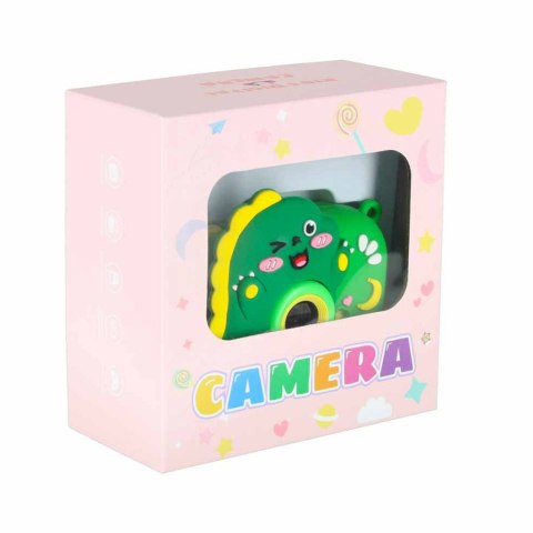 Aparat fotograficzny cyfrowy dla dzieci na statywie dinozaur zielony Kik Sp. z o. o. Sp. k.