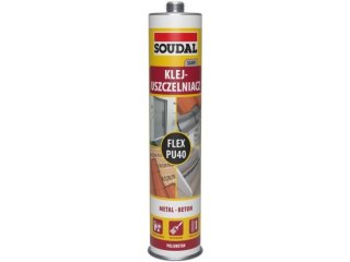 KLEJ USZCZELNIACZ POLIURETANOWY FLEX PU 40 SZARY 300ML SOUDAL