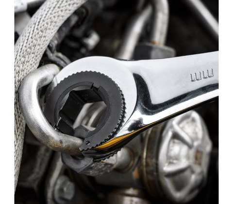 KLUCZ PŁASKO-OCZKOWY, ROZCIĘTY, Z GRZECHOTKĄ, 9MM NEO