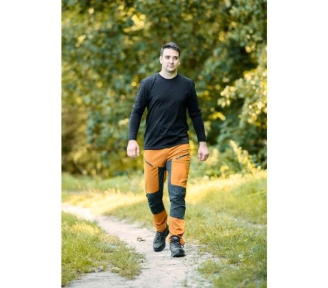 KOSZULKA Z DŁUGIM RĘKAWEM, CZARNA, ROZMIAR XL NEO