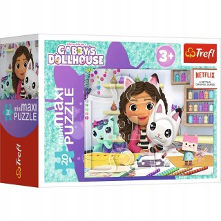 Puzzle 20 MiniMaxi Koci Domek Gabi 20 elementów 3+ Trefl 21156 Trefl