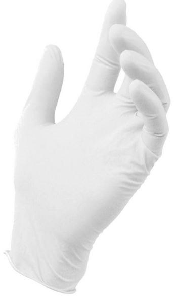 RĘKAWICE LATEXOWE BIAŁE 8% MEDASEPT ROZMIAR M UN