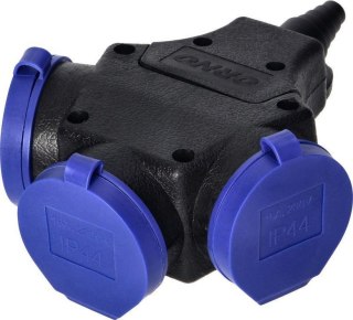 ROZDAŁĘŹNIK IP44, 3*2P+Z, SCHUKO 16A, 230V AC ORNO