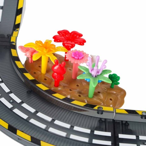 Tor wyścigowy samochodowy magnetyczny 1 pojazd świecący 153 elementy Kik Sp. z o. o. Sp. k.