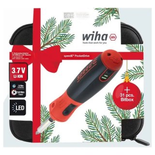 WKRĘTAK 3.7V SPEED-E POCKET DRIVE+BITY OPK. ŚWIĄTECZNE WIHA
