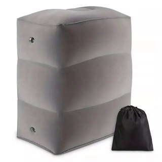 Dmuchany podnóżek podróżny samochodowy regulowana wysokość Luxma