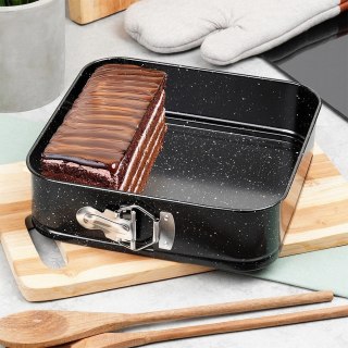 Forma do Pieczenia Ciasta Kwadratowa Rozpinana Granitowa VILDE 24x24x6,8 cm