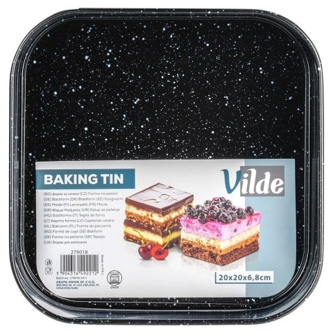Forma do Pieczenia VILDE Rozpinana Granitowa 20 x 20 cm Kwadratowa