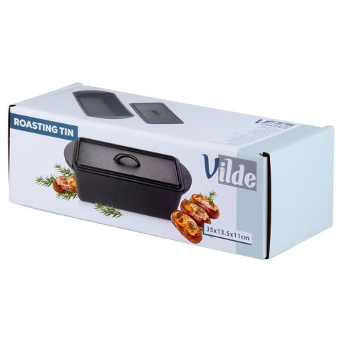 Forma do Wypiekania Chleba z Pokrywką Żeliwna VILDE 35 cm 3 L