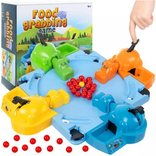 Gra Głodne Hipcie Rodzinna Gra Zręcznościowa dla Dzieci 2-4 Graczy Luxma