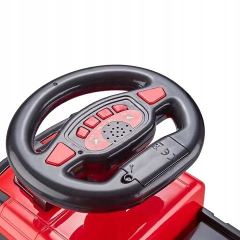 Jeździk 2w1 straż pożarna autka parking dźwig dźwięk pistolet na wodę ZH921 Luxma