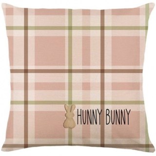 Lniana poszewka na poduszkę 45 x 45 cm HAPPY BUNNY POD215