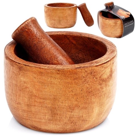 Moździerz do przypraw drewniany