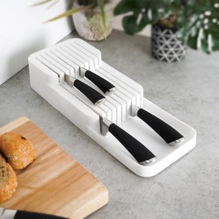 Organizer na Noże do Szuflady 39 x 14,5 x 7,5 cm VILDE Biały na 18 Noży