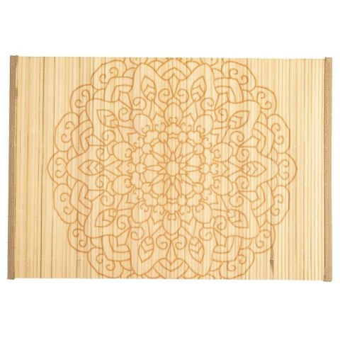 Podkładka na stół bambusowa prostokątna zwijana MANDALA 45x30 cm