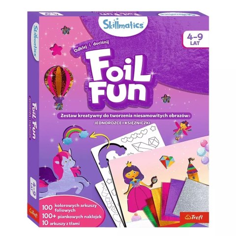 Skillmatics Foil Fun Zestaw Kreatywny Jednorożce i Księżniczki Trefl 62602 Trefl