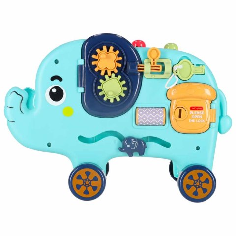 Słonik tablica manipulacyjna montessori wbijak sorter klocki młotek 26cm Kik Sp. z o. o. Sp. k.