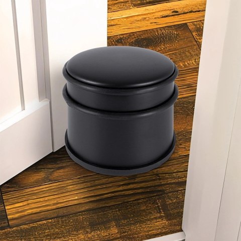 Stoper do drzwi stalowy czarny 9 cm