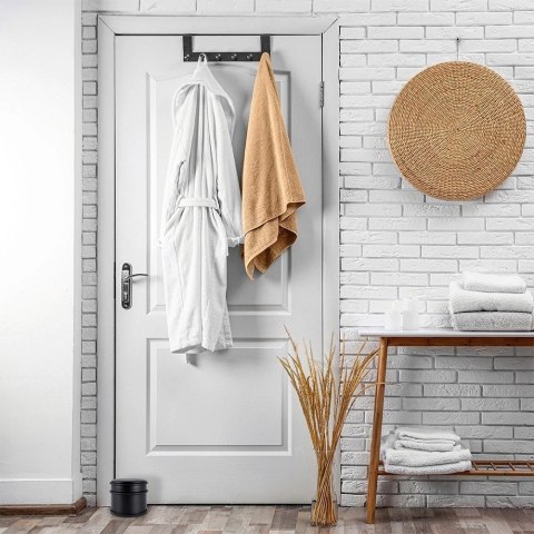 Stoper do drzwi stalowy czarny 9 cm