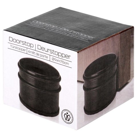 Stoper do drzwi stalowy czarny 9 cm