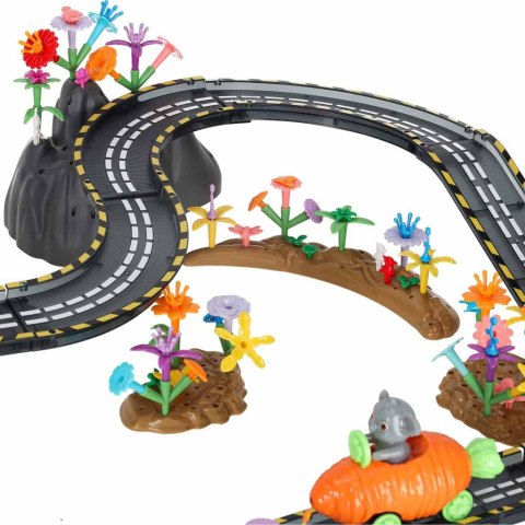 Tor wyścigowy samochodowy magnetyczny 2 pojazdy świecące 310 elementów Kik Sp. z o. o. Sp. k.