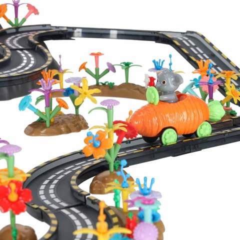 Tor wyścigowy samochodowy magnetyczny 2 pojazdy świecące 310 elementów Kik Sp. z o. o. Sp. k.