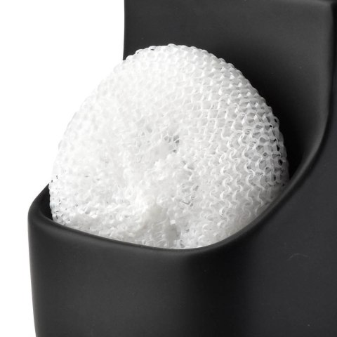 Dozownik do Naczyń Ceramiczny VILDE 350 ml z Miejscem na Gąbkę Czarny Mat